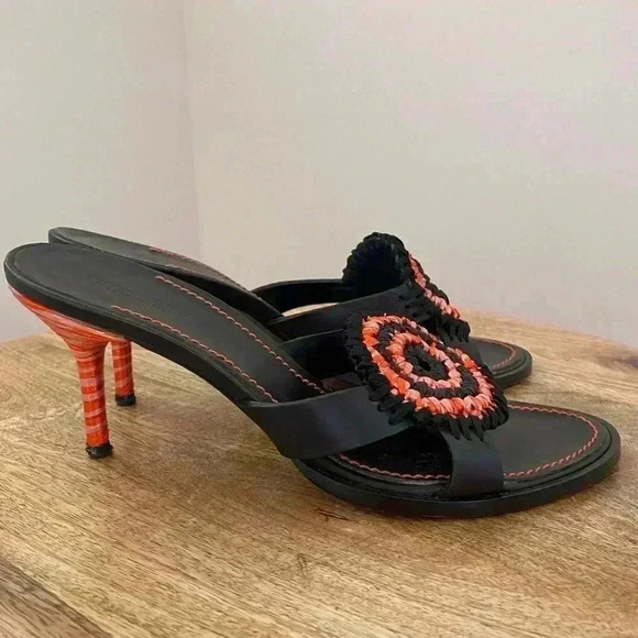 Bottega Veneta Rare Vintage Kitten Heels Leather  - Size 7 - Picture 2 of 8